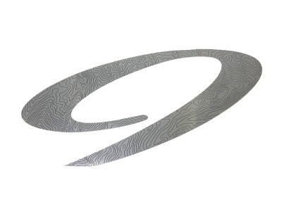 NINER DECAL - 9 LOGO, SILVER/TOPO, 8"